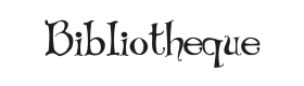 Bibliotheque Font Thumbnail