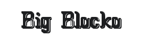 Big Blocko Font Thumbnail
