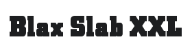 Blax Slab XXL Font Thumbnail