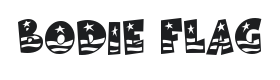 Bodie MF Flag Font Thumbnail