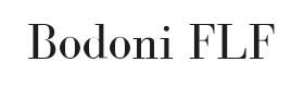 Bodoni FLF Font Thumbnail