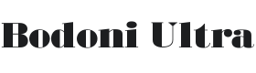 Bodoni Ultra FLF Font Thumbnail