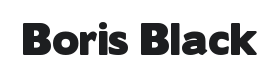 Boris Black Bloxx Font Thumbnail