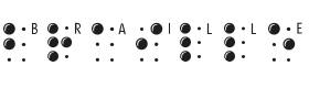 Braille Latin Font Thumbnail