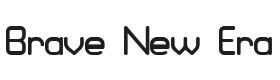 Brave New Era Font Thumbnail