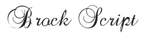 Brock Script Font Thumbnail