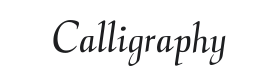 Calligraphy FLF Font Thumbnail