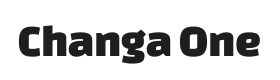 Changa One Font Thumbnail