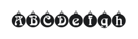 Christbaumkugeln Font Thumbnail