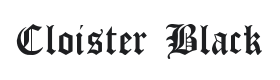 Cloister Black Font Thumbnail