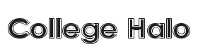 College Halo Font Thumbnail