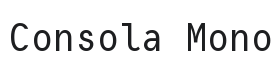 Consola Mono Font Thumbnail