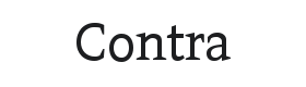 Contra Font Thumbnail