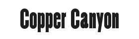 Copper Canyon WBW Font Thumbnail