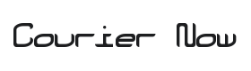 Courier Now Font Thumbnail