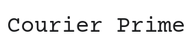 Courier Prime Font Thumbnail