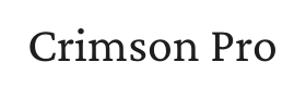 Crimson Pro Font Thumbnail