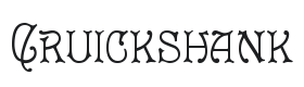 Cruickshank Font Thumbnail
