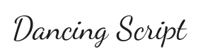 Dancing Script Font Thumbnail
