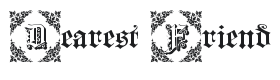 Dearest Friend Font Thumbnail
