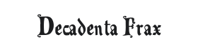 Decadenta Frax Font Thumbnail