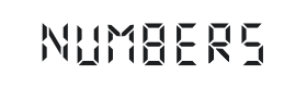 Digital Numbers Font Thumbnail