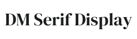 DM Serif Display Font Thumbnail