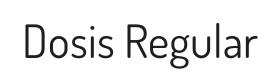 Dosis Font Thumbnail