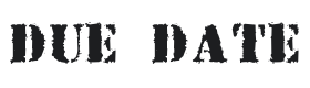 Due Date Font Thumbnail