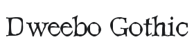 Dweebo Gothic Font Thumbnail
