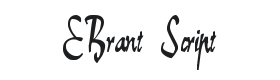 E-Brant Script Font Thumbnail