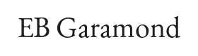 EB Garamond Font Thumbnail