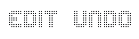 Edit Undo Font Thumbnail