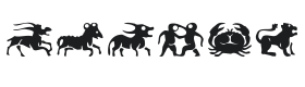 Eileens Zodiac Font Thumbnail