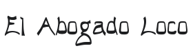 El Abogado Loco Font Thumbnail