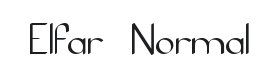 Elfar Normal Font Thumbnail