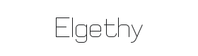Elgethy Font Thumbnail