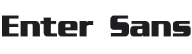 Enter Sansman Font Thumbnail