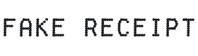 Fake Receipt Font Thumbnail