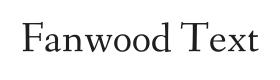 Fanwood Text Font Thumbnail