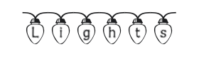 Fuzzy Xmas Lights Font Thumbnail