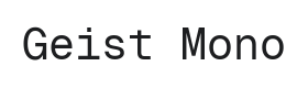 Geist Mono Font Thumbnail