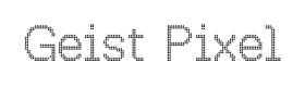 Geist Pixel Font Thumbnail