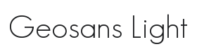 Geosans Light Font Thumbnail