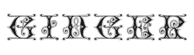 Gingerbread Initials Font Thumbnail
