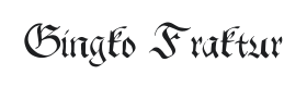 Gingko Fraktur Font Thumbnail