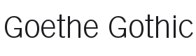 Goethe Gothic Font Thumbnail