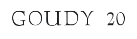 Goudy Twenty Font Thumbnail
