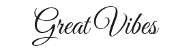 Great Vibes Font Thumbnail