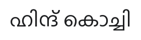 Hind Kochi Font Thumbnail